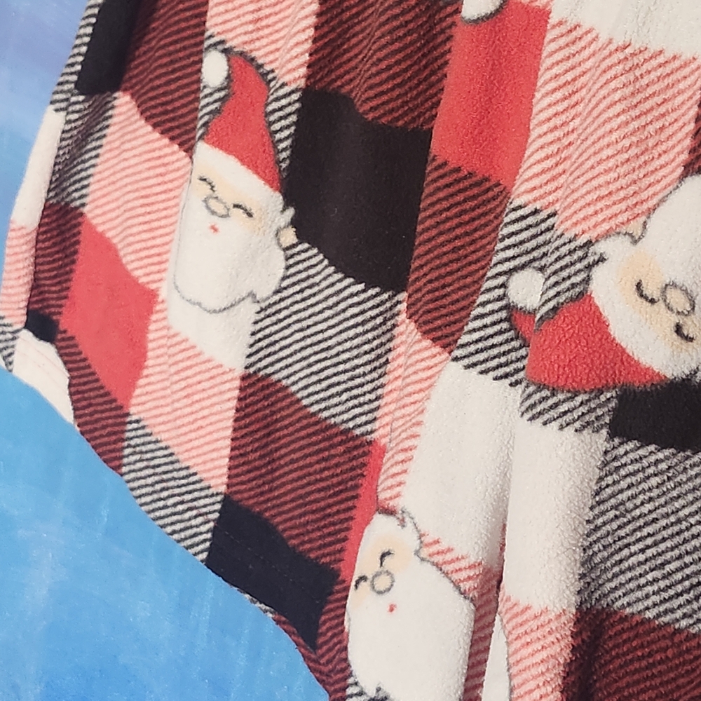 Kohl's Red and Black Plaid Santa Shorts Girls Size XL 14/16 image 3